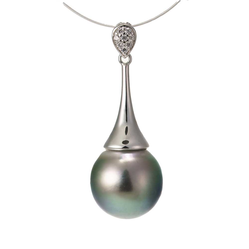 Tahitian pearl pendant handmade by norahpearlshk