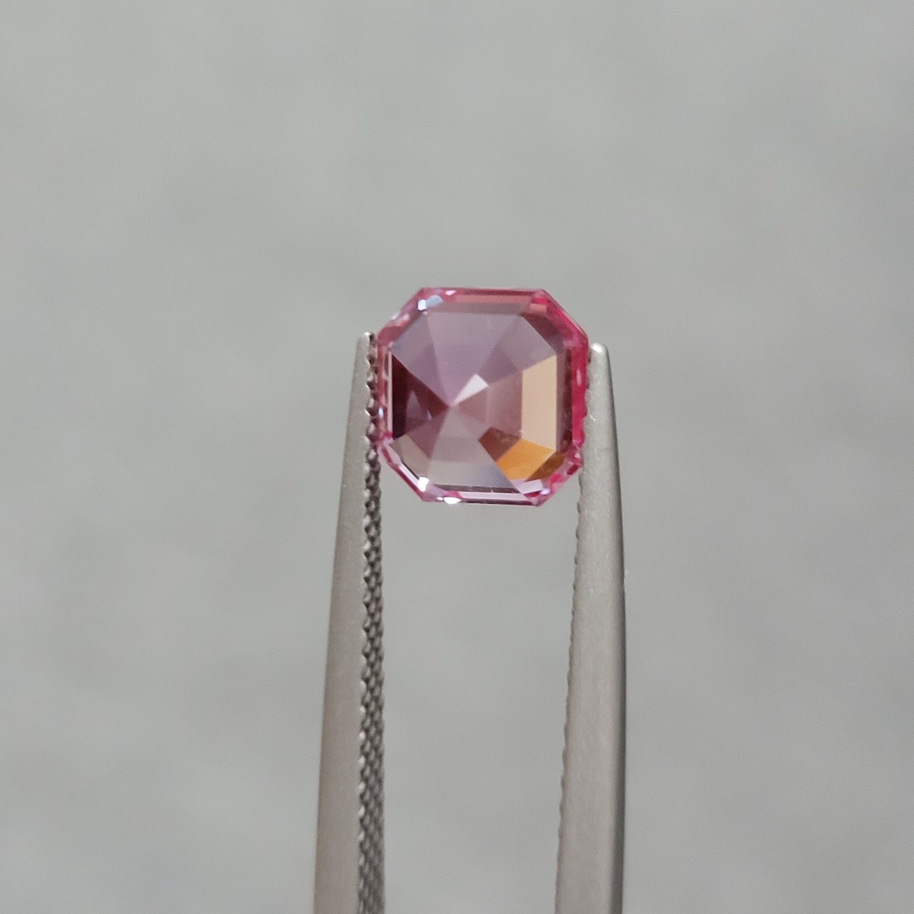 7mm 2.15ct loose alexandrite lab grown ascher cut loop clean gemstone