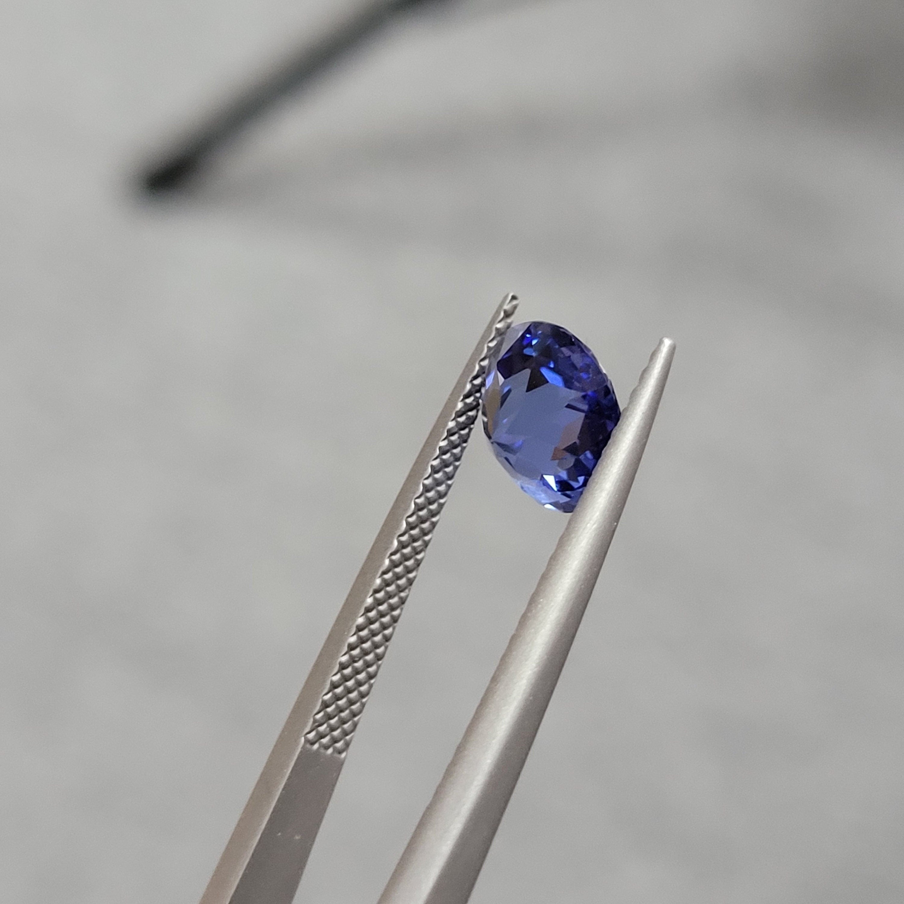 8mm loose sapphire 2.4ct lab grown imperial round faceted ceylon sapphire, blue gemstone