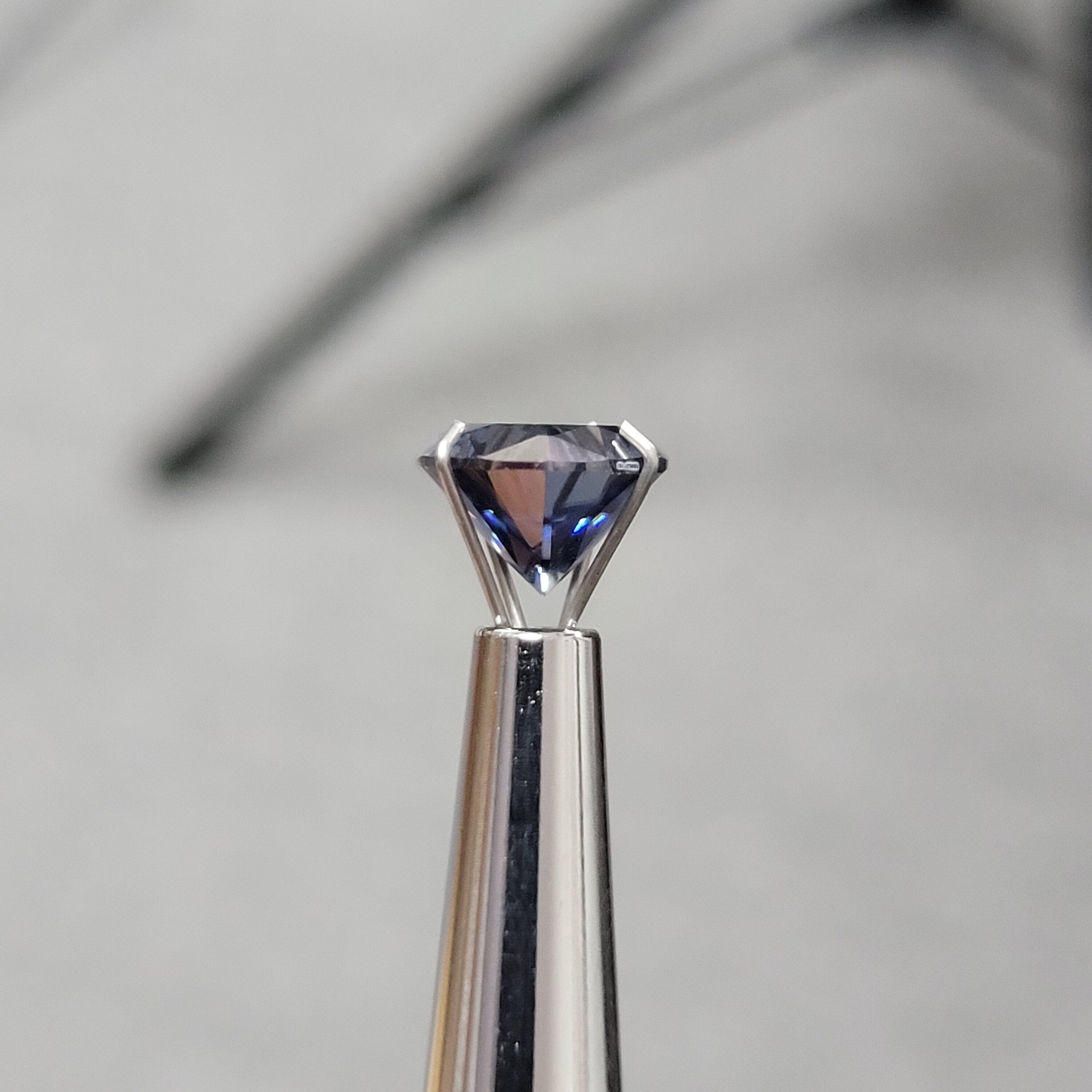 8mm 2ct loose moissanite certified vvs1 royal blue trillion cut gra laboratory gemstone