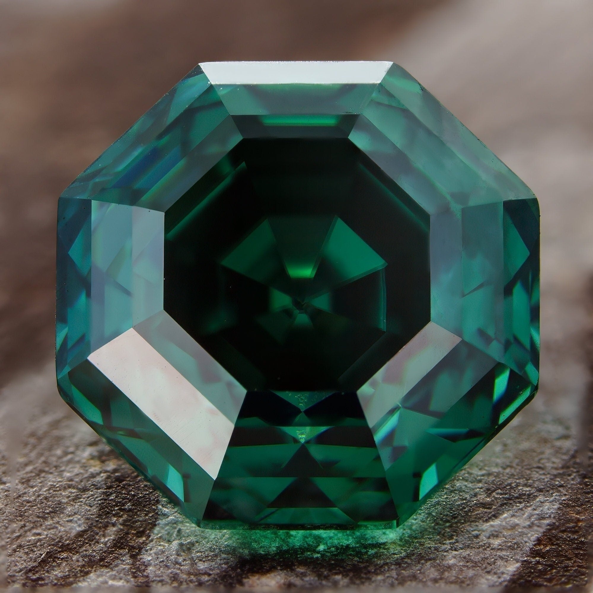 7mm 2ct loose moissanite certified vvs1 vivid green octagon cut gra laboratory gemstone