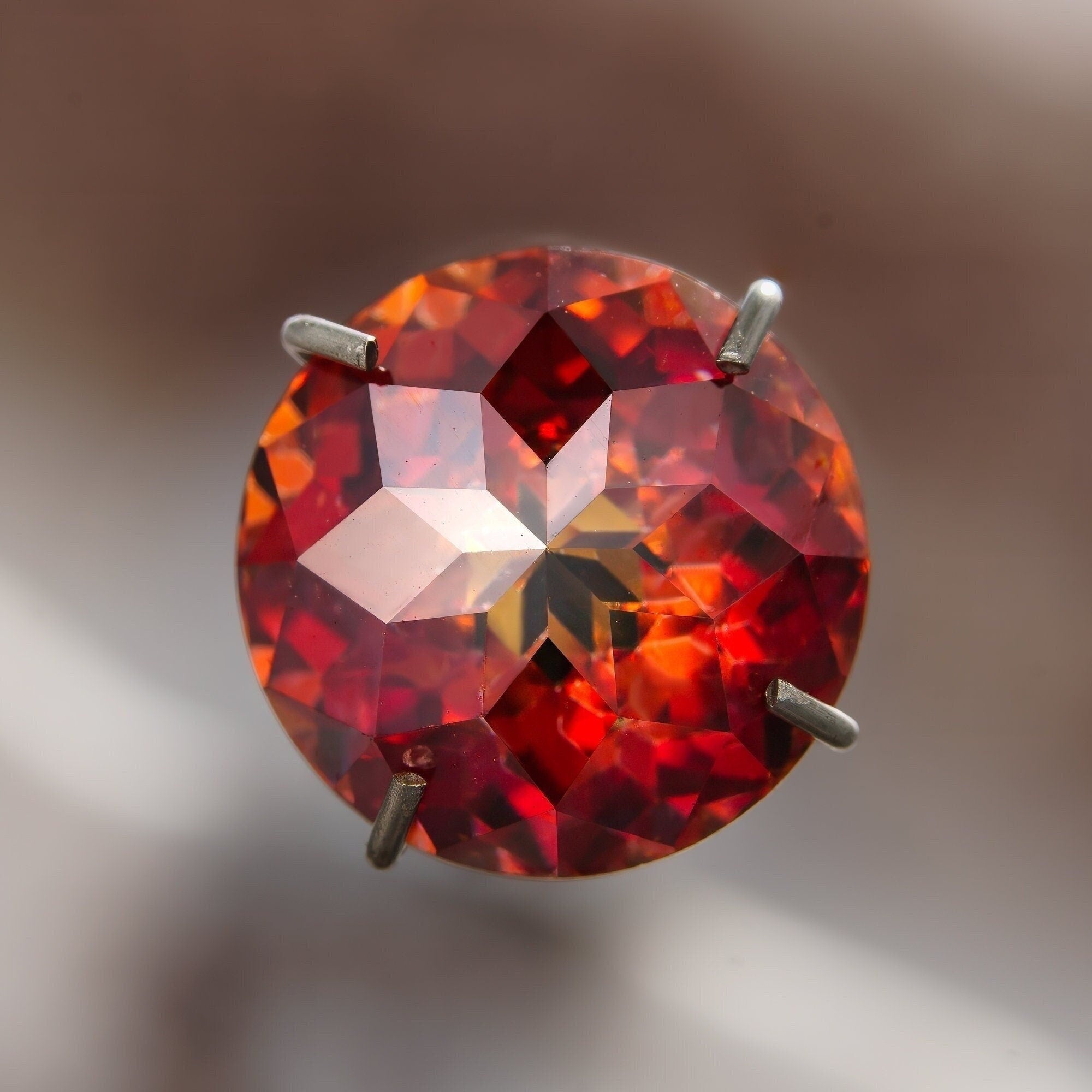 8mm 2ct loose moissanite garnet red gra certified round emperor fantasy cut